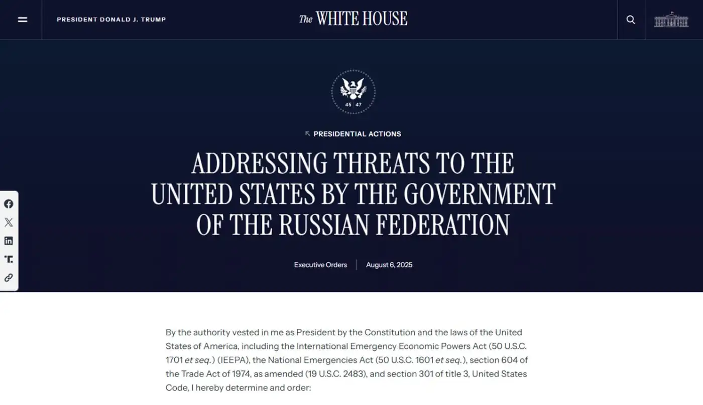 Противодействие угрозам Соединённым Штатам со стороны правительства Российской Федерации