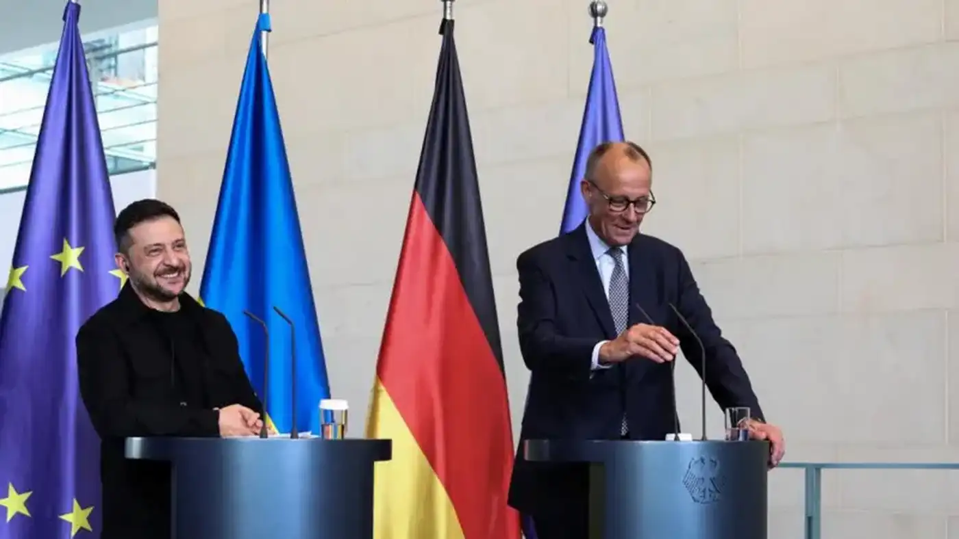 ПК Мерца и Зеленского после разговора с Трампом.