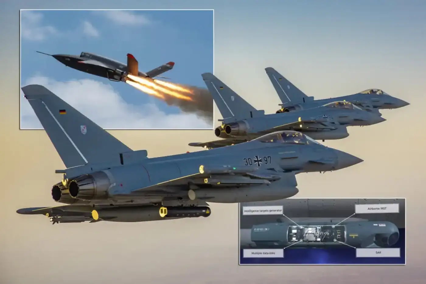 Совместные боевые самолёты: Eurofighter может стать командным самолётом с использованием решения на базе контейнера Litening