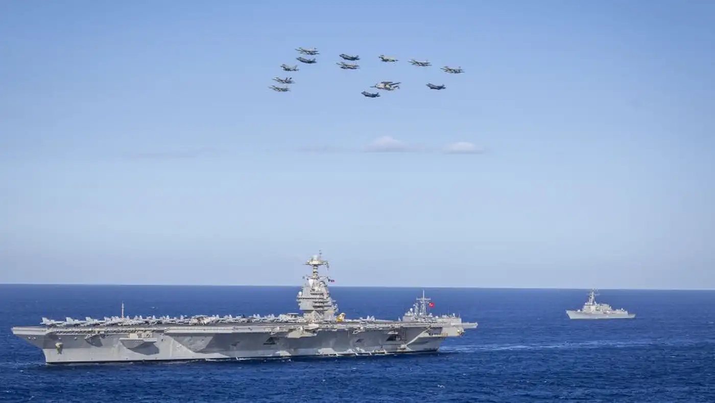 Американские F/A-18F и итальянские F-35B отработали имитацию операций поддержки с воздуха над Чёрным морем