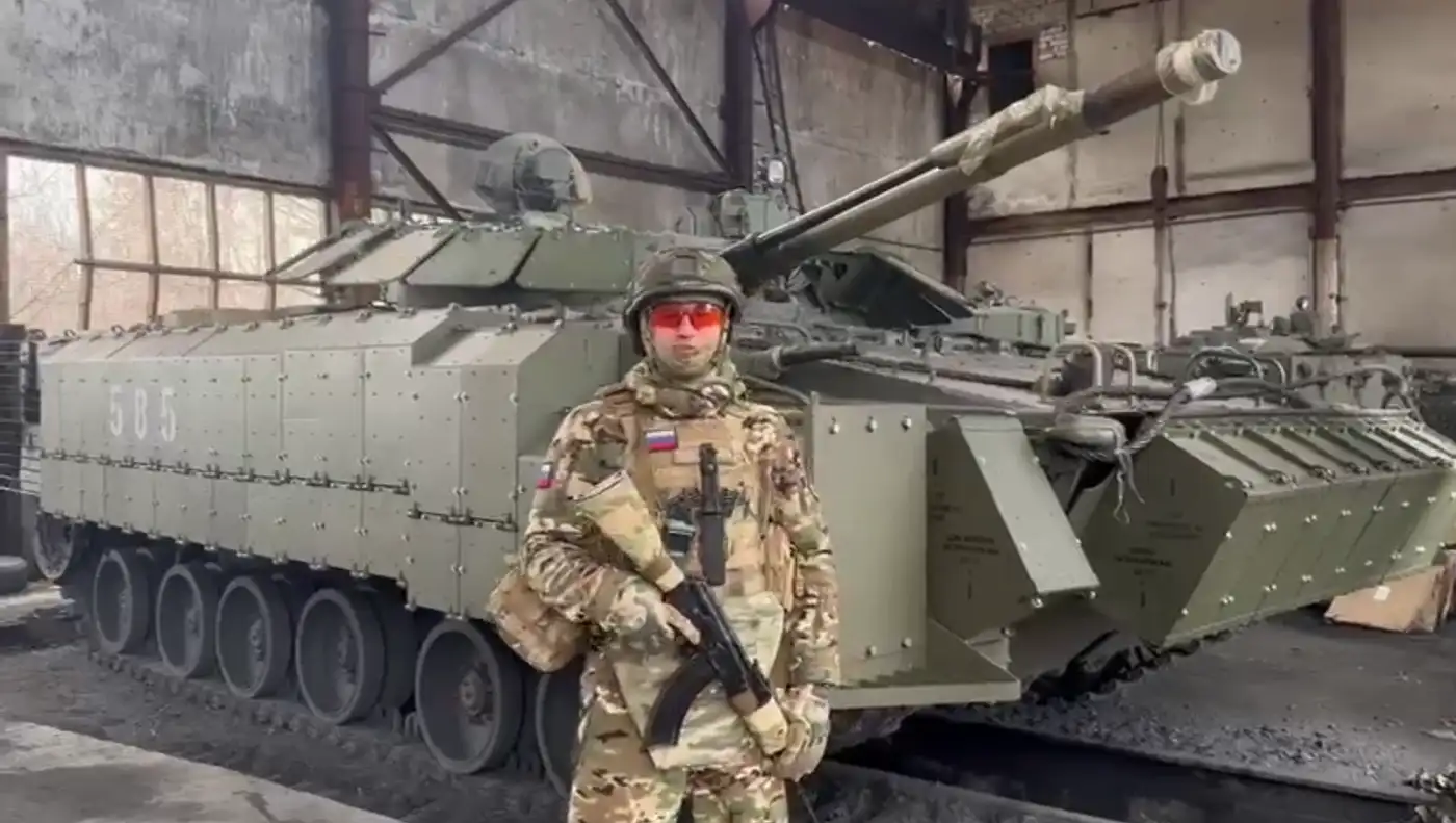 Ликвидация редкой БМП-3 688М-СБ3КДЗ с ДЗ "Кактус"