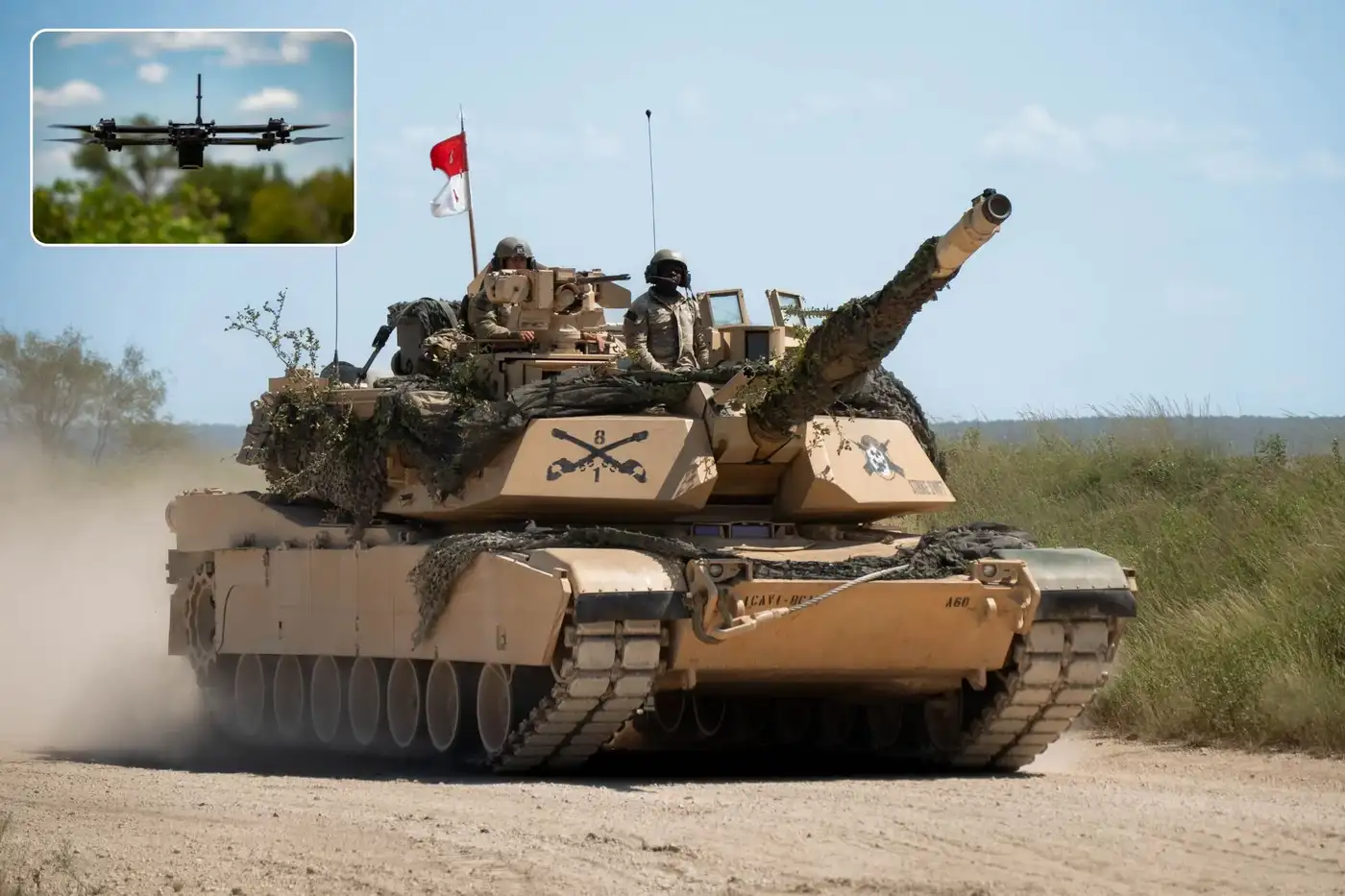 Армия США обучает экипажи танков Abrams M1A2 для совместных боевых операций с дронами