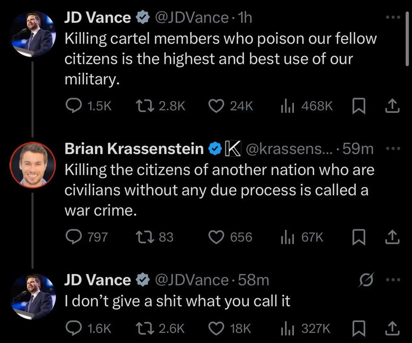 Венс — мега-мерзкая, мега-циничная, аморальная и бессовестная личность