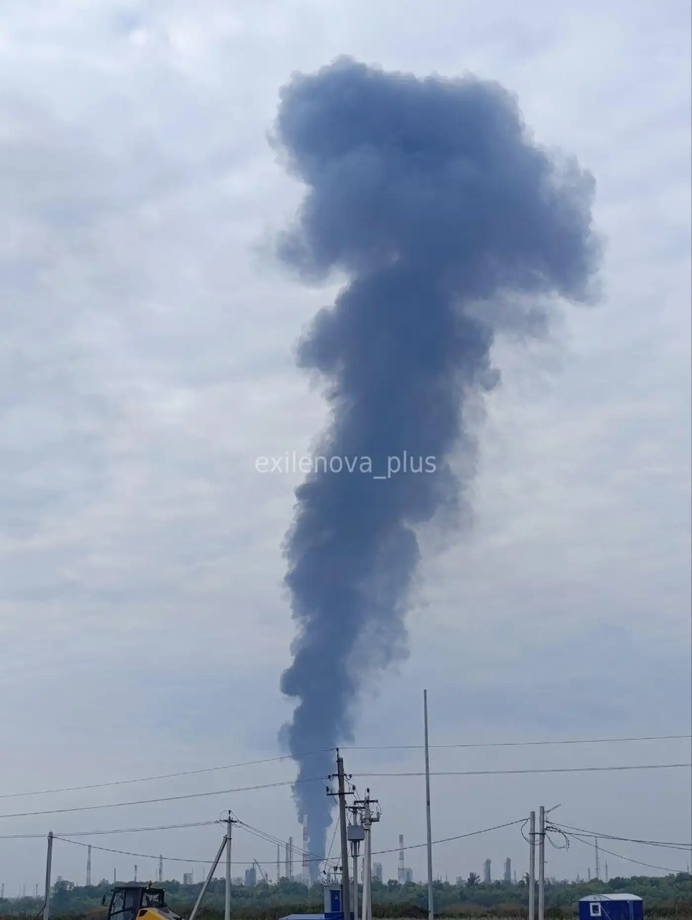 Горит НПЗ «Газпром нефтехим Салават», Башкортостан