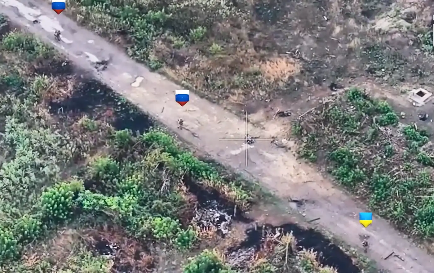 Боец ВСУ ликвидирует двоих орков