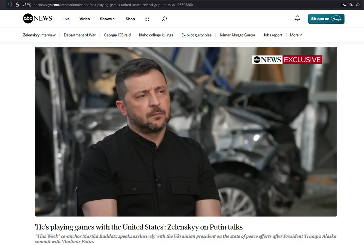 Зеленский поступает совершенно правильно: пусть Путин приедет в Киев