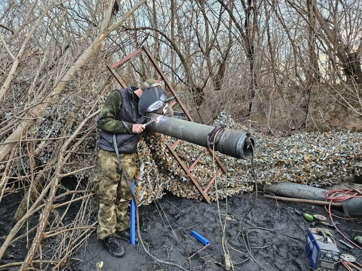 Мадяр и сваренные стволы