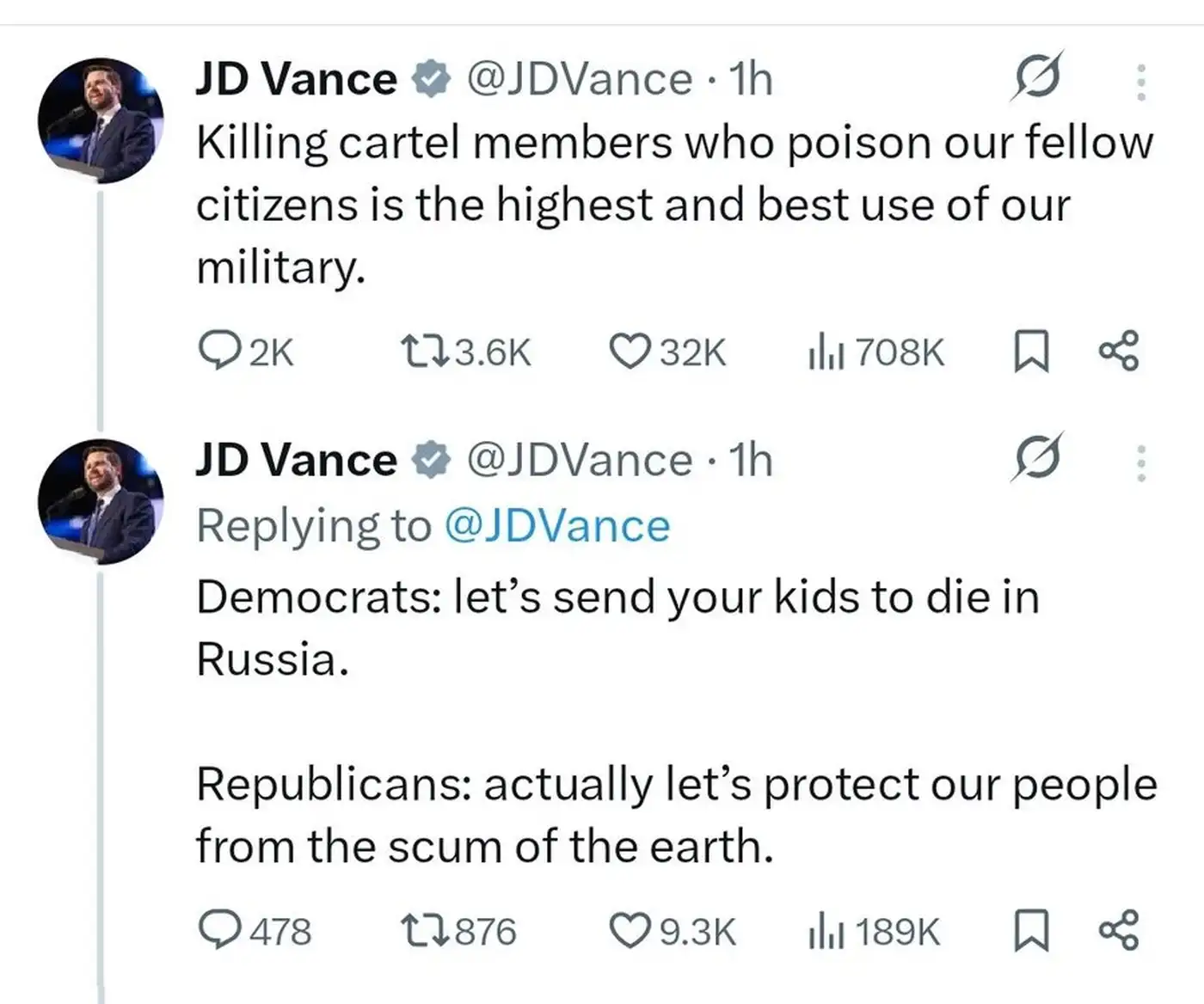 Венс — мега-мерзкая, мега-циничная, аморальная и бессовестная личность 1 2 30