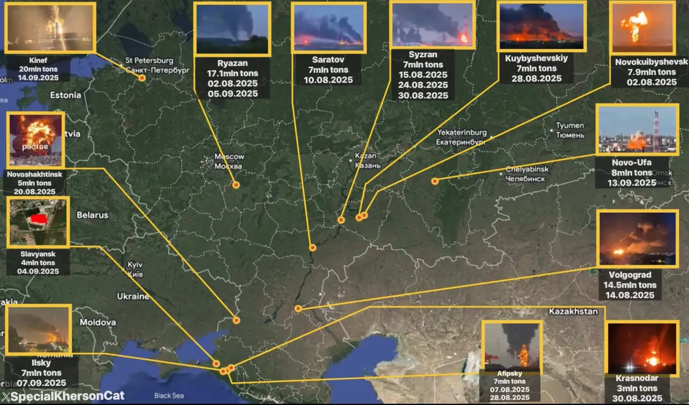 Возможность Путина продолжать войну зависит от НПЗ