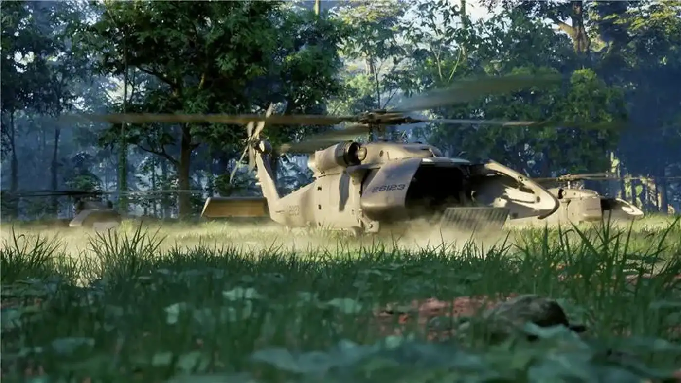 U-Hawk: беспилотный «Черный ястреб» нового поколения 9 Визуализация миссии по высадке десанта с участием U-Hawk.