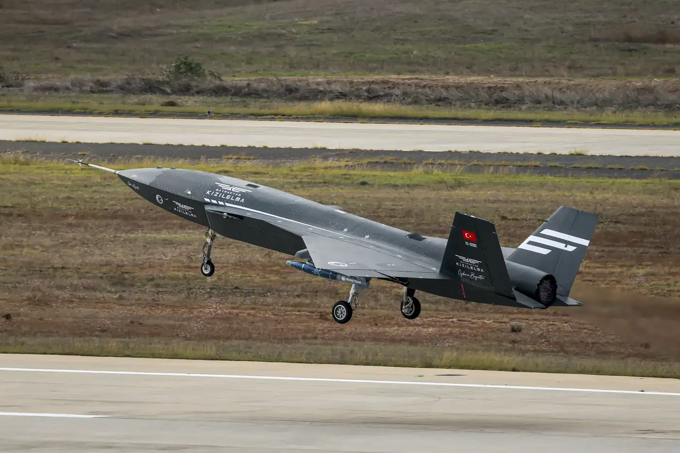 Первый боевой сброс дрона Kizilelma