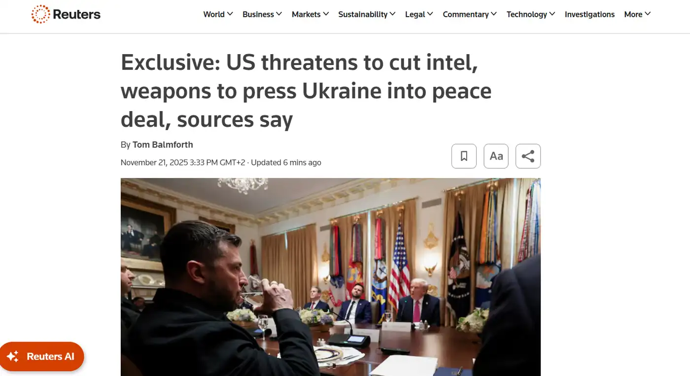 Украина и Европа после созвона отвергла планы Трампа