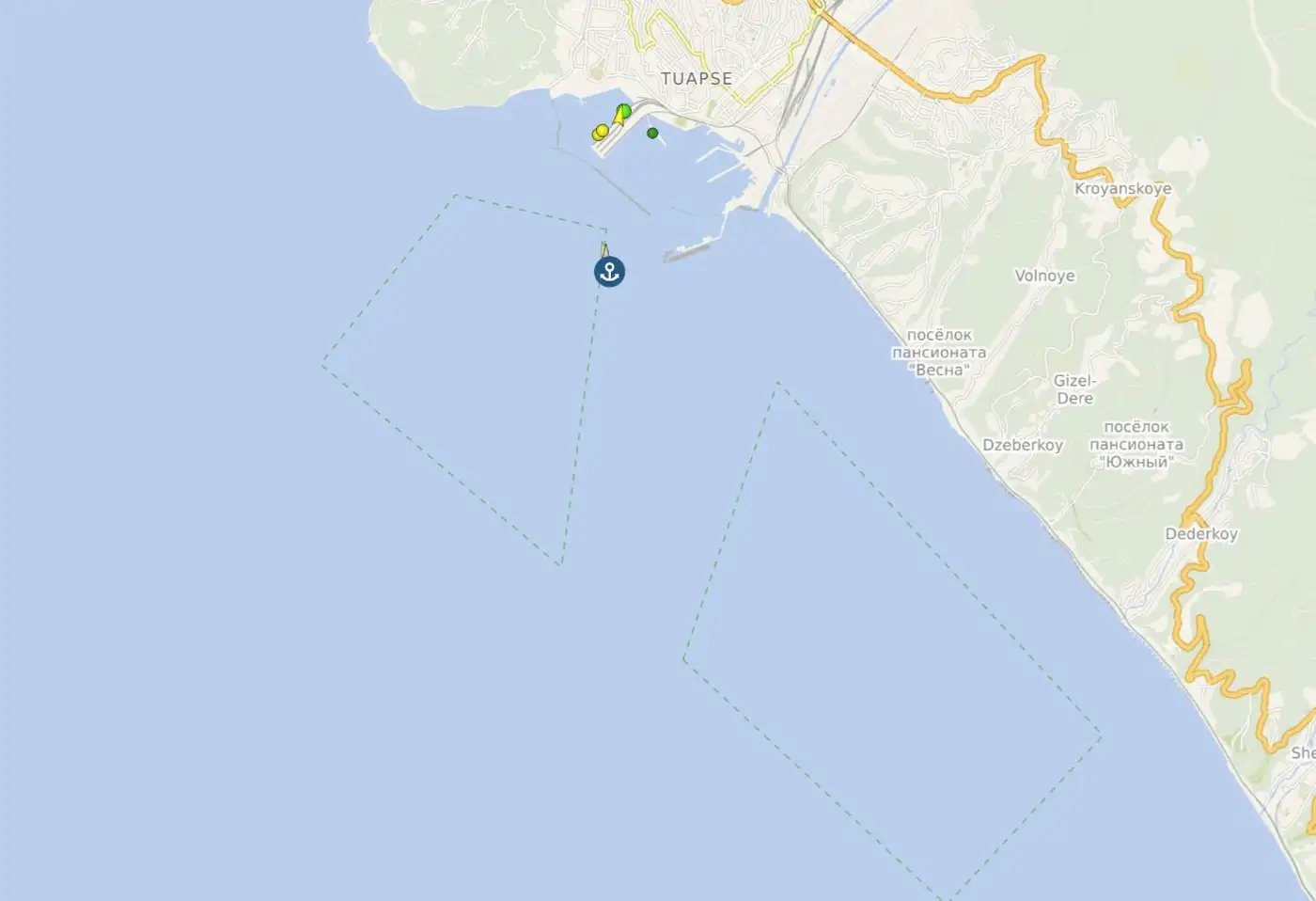 Застой танкеров у Туапсе