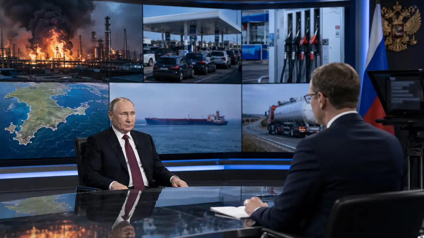 Путин, топливный дефицит и жизнь в параллельной реальности