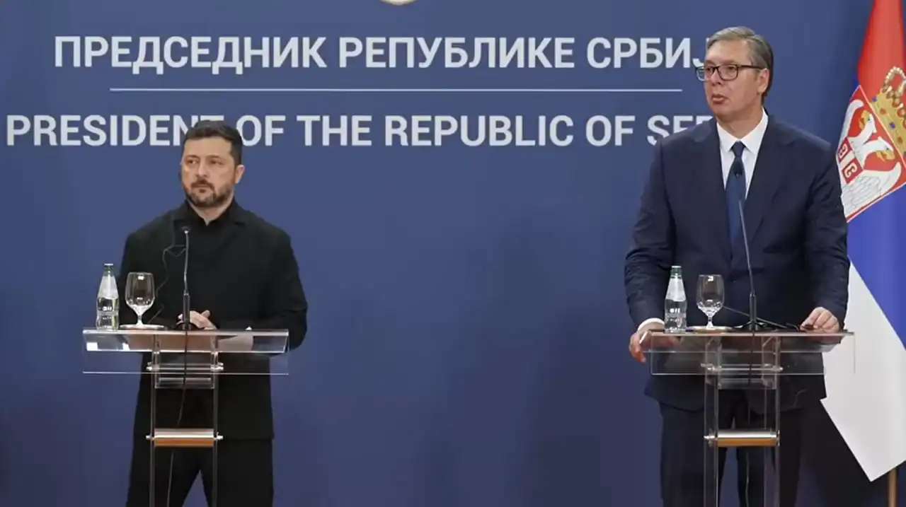 Зеленский и Вучич на совместной пресс-конференции