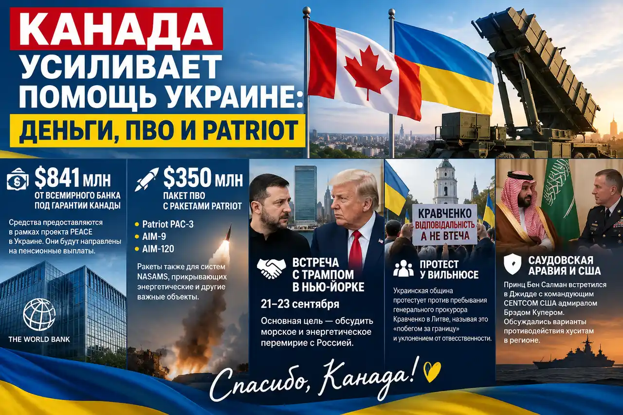 Канада усиливает помощь Украине: деньги, ПВО и Patriot