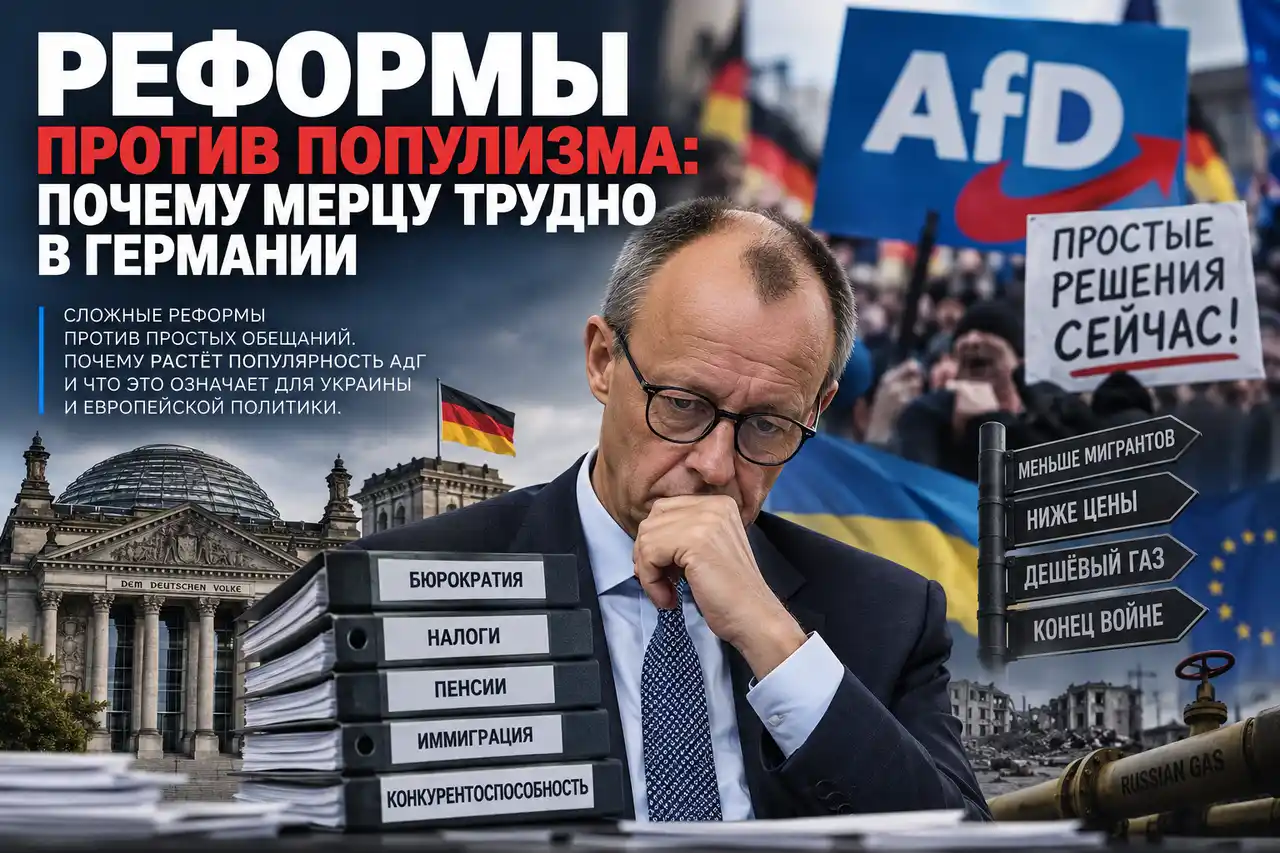 Реформы против популизма: почему Мерцу трудно в Германии