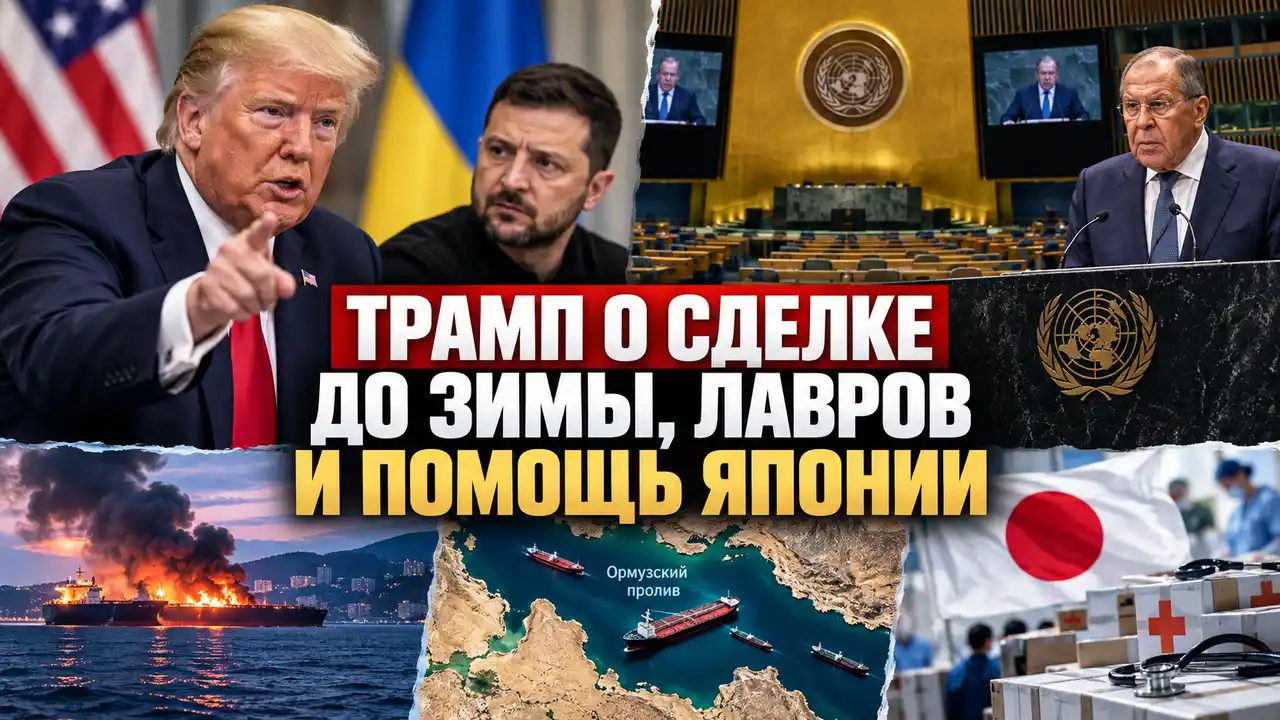Трамп о сделке до зимы, Лавров в ООН и помощь Японии