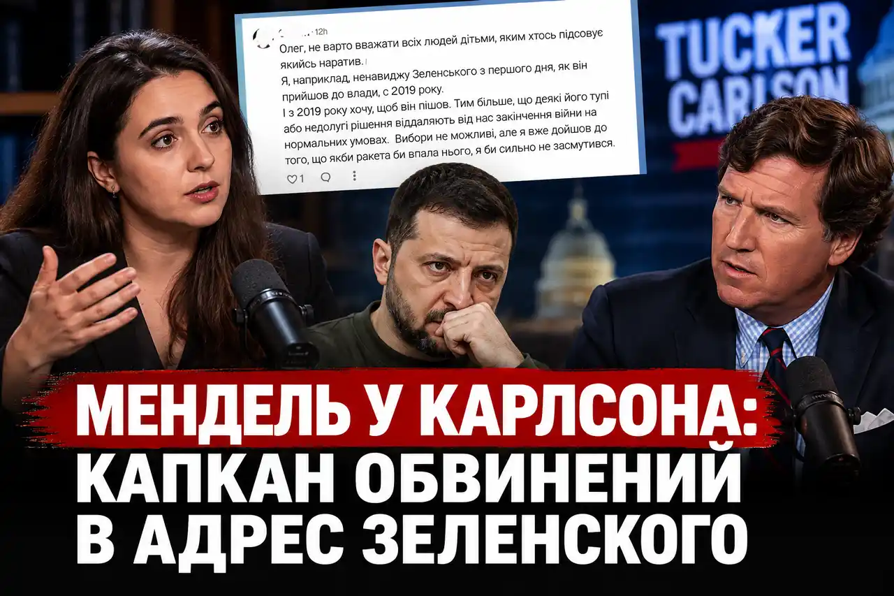 Мендель у Карлсона: капкан обвинений в адрес Зеленского