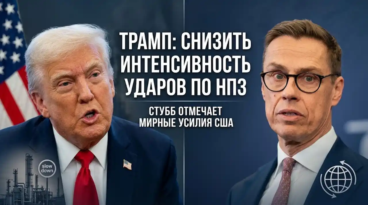 Трамп об ударах по НПЗ и Стубб о мирных усилиях США