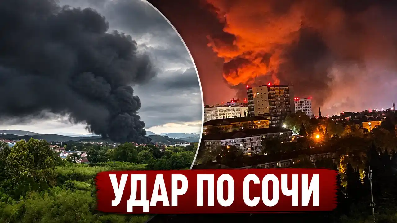 Украина атаковала нефтехранилище Лукойл в Сочи