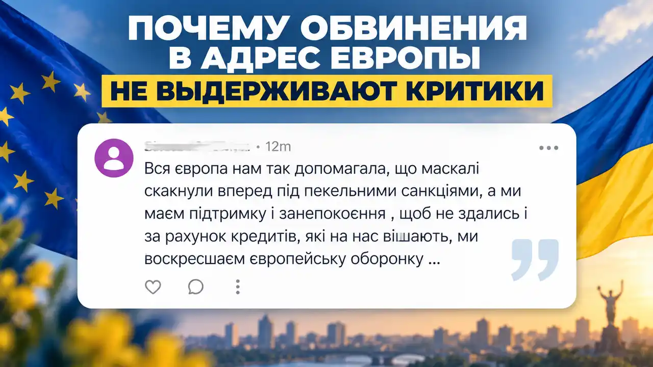 Почему обвинения в адрес Европы не выдерживают критики