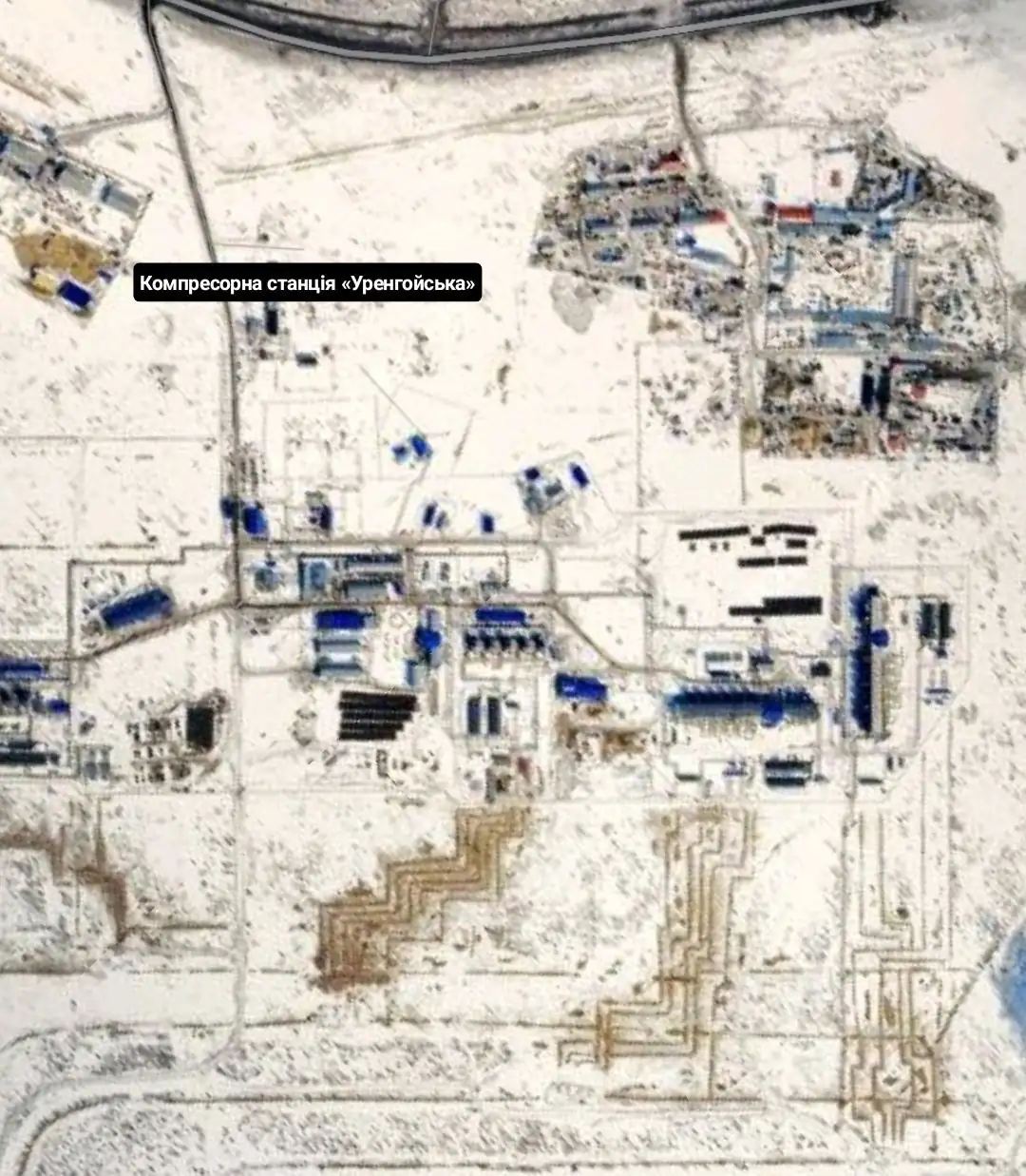 Спутники NASA зафиксировали пожар на Уренгойской 1 temp photo 101097