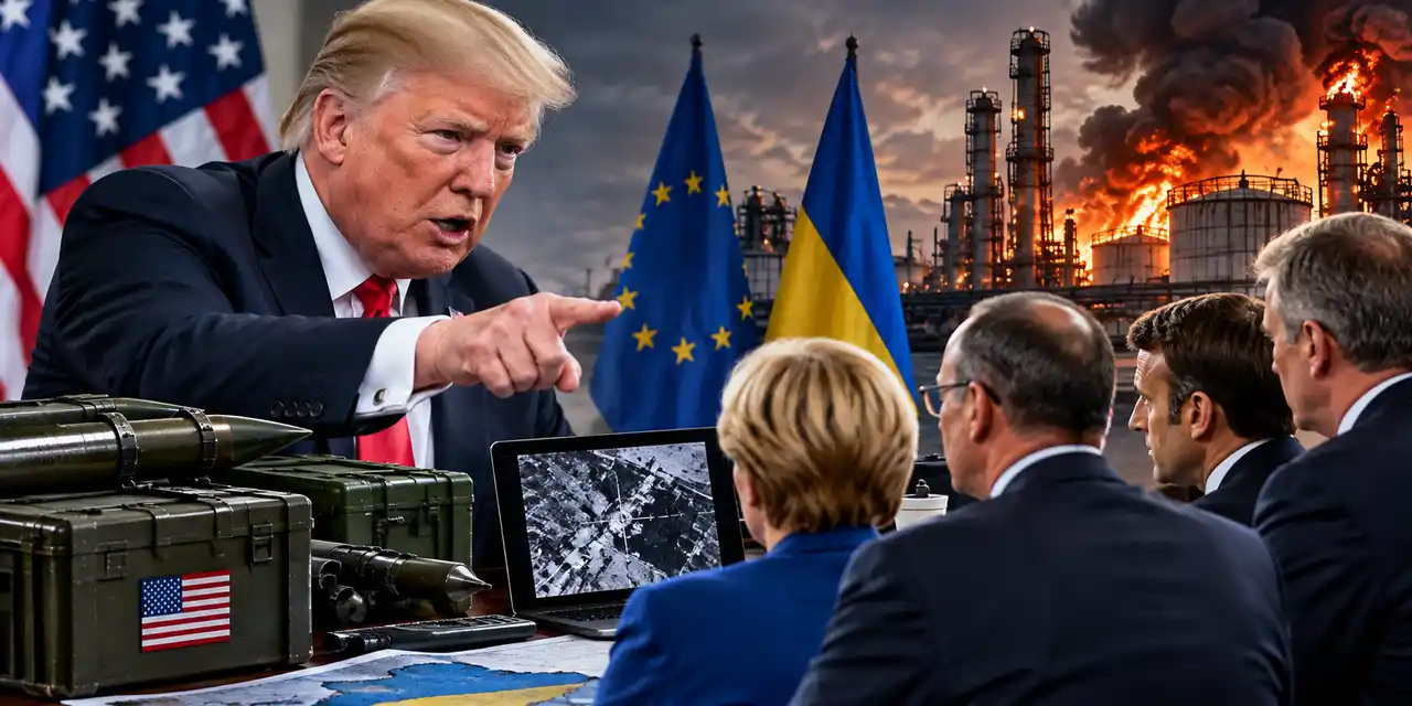 Трамп давит на Европу: США угрожают Украине прекращением поставок оружия 1 Трамп давит на Европу: США угрожают Украине прекращением поставок оружия и разведданных из-за ударов по НПЗ России
