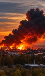 Битва логистик: крупный пожар на заводе «Аксайкардандеталь» в Ростовской области
