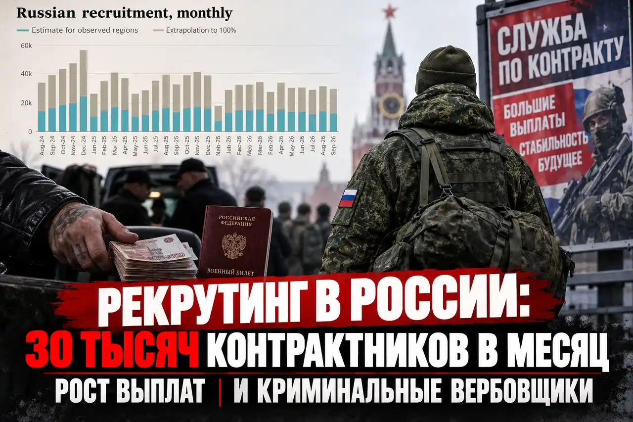 Рекрутинг в России: 30 тысяч в месяц, рост выплат и криминальные вербовщики