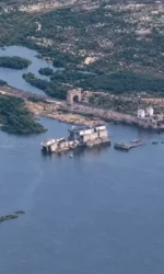 Каховское водохранилище спустя три года после уничтожения ГЭС: вместо воды вырос настоящий лес